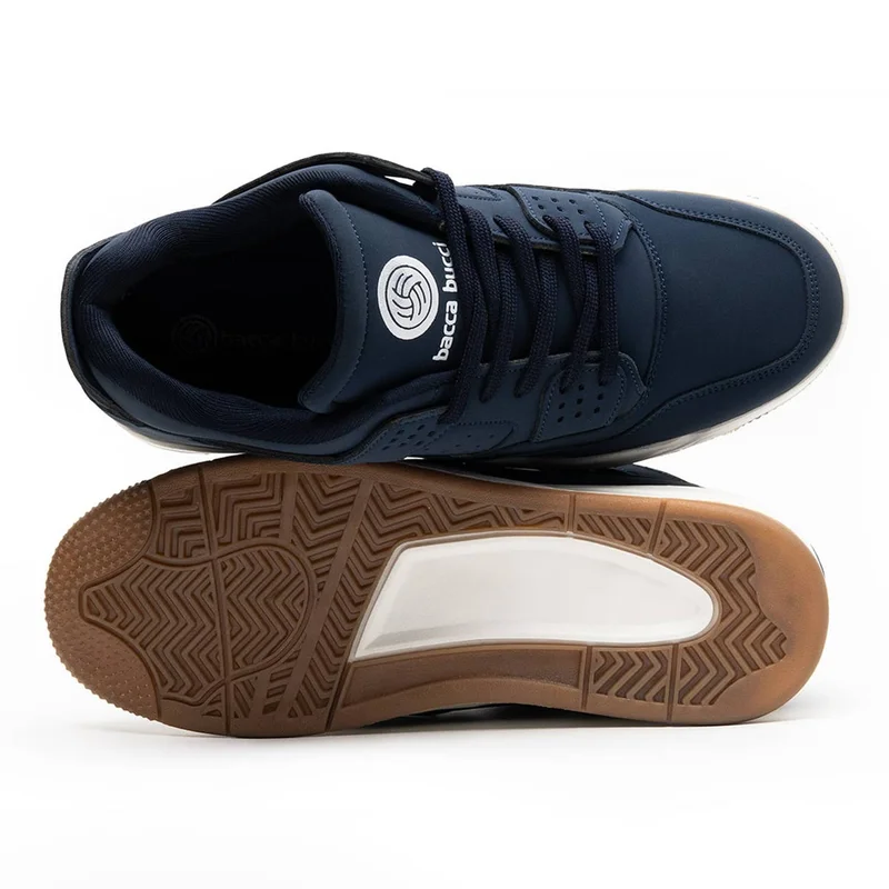 Bacca Bucci Blue Ultraforce Mid-Top Retro Fashion Athletic Sneakers for Men | Best Price UAE